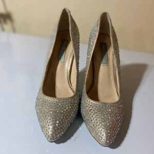 Elegant Rhinestone Embellished Heels